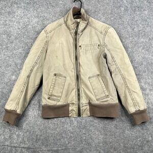 Aeropostale Jacket Men's Size Small Utility Canvas Heavy Distressed Bomber